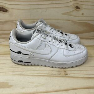 Air Force 1 07 Lv8 Double Added Air Mens 10.5 White Sneakers Shoes CJ1379-100
